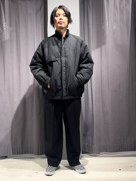 「CRAFT STANDARD BOUTIQUE（クラフトスタンダードブティック）のアイテム（その他アウター）」を使った、Online Storeさん（メンズ・175cm）の冬コーディネート