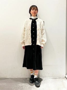 Online Storeさん（レディース・169cm）の冬コーディネート