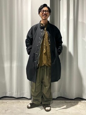 「CRAFT STANDARD BOUTIQUE（クラフトスタンダードブティック）のアイテム（その他アウター）」を使った、Online Storeさん（メンズ・173cm）の冬コーディネート