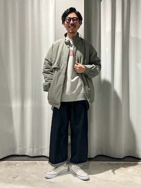 「CRAFT STANDARD BOUTIQUE（クラフトスタンダードブティック）のアイテム（その他アウター）」を使った、Online Storeさん（メンズ・173cm）の冬コーディネート