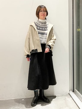 Online Storeさん（レディース・169cm）の冬コーディネート