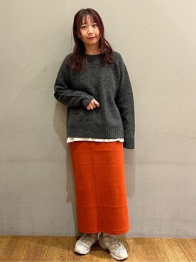 Online Storeさん（レディース・157cm）の冬コーディネート
