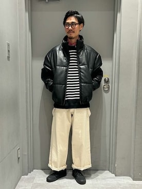 「CRAFT STANDARD BOUTIQUE（クラフトスタンダードブティック）のアイテム（その他アウター）」を使った、Online Storeさん（メンズ・173cm）の冬コーディネート