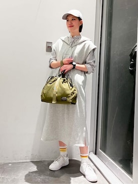 「PENDLETON（ペンドルトン）のアイテム（バッグ）」を使った、Online Storeさん（レディース・169cm）の冬コーディネート