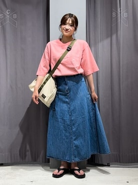 「PENDLETON（ペンドルトン）のアイテム（バッグ）」を使った、Online Storeさん（レディース・156cm）の夏コーディネート