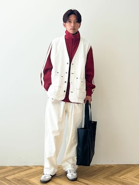 「トレンド」｜「アイテム（その他アウター）」を使った、Online Storeさん（メンズ・177cm）の秋コーディネート