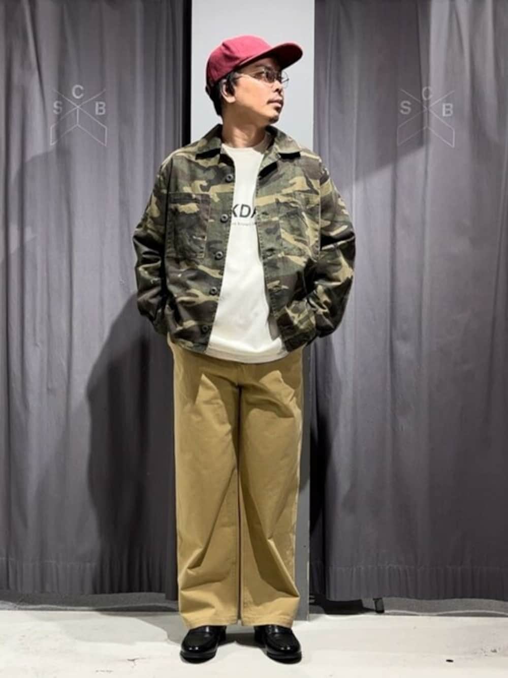 「ミリタリー、春コーデ、CRAFT STANDARD BOUTIQUE、クラフトスタンダードブティック、craftstandardboutique」｜「CRAFT STANDARD BOUTIQUEのミリタリージャケット（ブルゾン、グリーン系）」を使った、Online Storeさん（メンズ・168cm）の春コーディネートの1枚目の写真