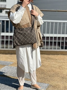 「Daily russet（デイリー ラシット）のアイテム」を使った、Dailyrusset ECさん（レディース・163cm）の冬コーディネート