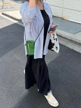 「BAGGU（バグー）のアイテム」を使った、Dailyrusset ECさん（レディース・161cm）の春コーディネート