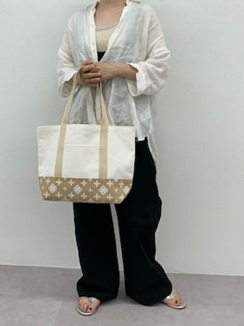 「ジュートバッグ」｜Dailyrusset ECさん（レディース・154cm）の春コーディネート