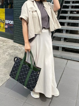 「Daily russet（デイリー ラシット）のアイテム」を使った、Dailyrusset ECさん（レディース・163cm）の夏コーディネート