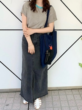 「Daily russet（デイリー ラシット）のアイテム」を使った、Dailyrusset ECさん（レディース・154cm）の夏コーディネート
