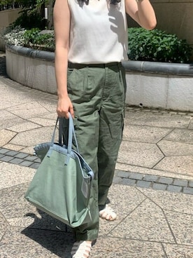 「Daily russet（デイリー ラシット）のアイテム」を使った、Dailyrusset ECさん（レディース・154cm）の夏コーディネート