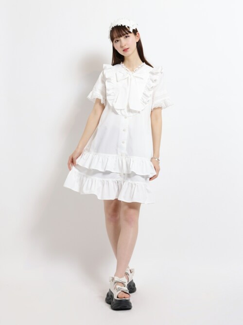MILK マドモアゼルBeBeワンピース(ベージュ) 美品 Petal / milk beige | june -little closet-