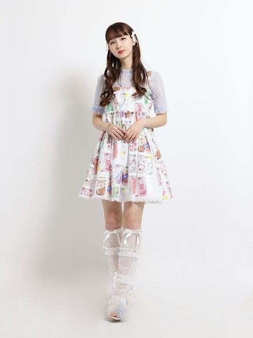 MILK ミルク スイーツデートジャンパースカート Drink me ジャンパースカート（ジャンパースカート）｜MILK