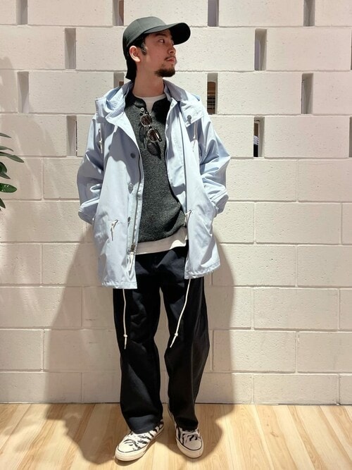 JOURNAL STANDARD relume ルクア イーレ店YOSHIKIさんのモッズコート「CALIFORNIA フーデッド ショートモッズコートブルゾン(JOURNAL STANDARD relume|ジャーナルスタンダード レリューム)」を使ったコーディネート