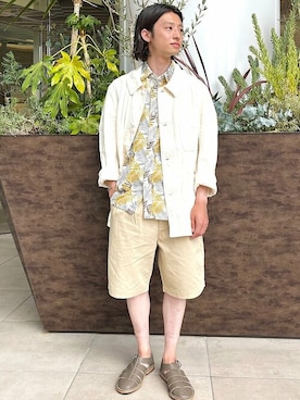 「KIFFE（キッフェ）のアイテム」を使った、佐々木さん（メンズ・165cm）の春コーディネート