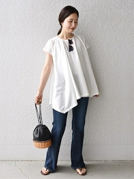 FUJITAさん（レディース・159cm）の夏コーディネート