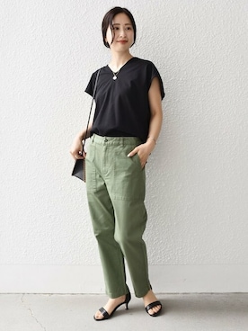 「ラタンバッグ」｜FUJITAさん（レディース・159cm）の春コーディネート