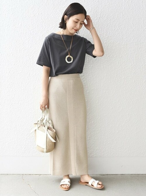WEB限定】〈ネックが選べる2サイズ展開〉オーガニックコットン