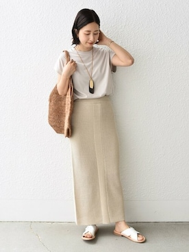 「EDER（エダー）のアイテム」を使った、FUJITAさん（レディース・159cm）の夏コーディネート