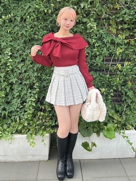 「MAJESTIC LEGON（マジェスティックレゴン）のアイテム」を使った、momorinさん（レディース・165cm）の秋コーディネート