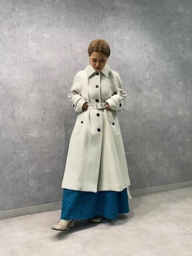 「#秋コーデ」｜「アイテム（ステンカラーコート）」を使った、utruiruiさん（レディース・153cm）の秋コーディネート