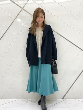 「URBAN RESEARCH ROSSO」｜「アイテム（その他アウター）」を使った、ROSSO WOMENさん（レディース・158cm）の秋コーディネート