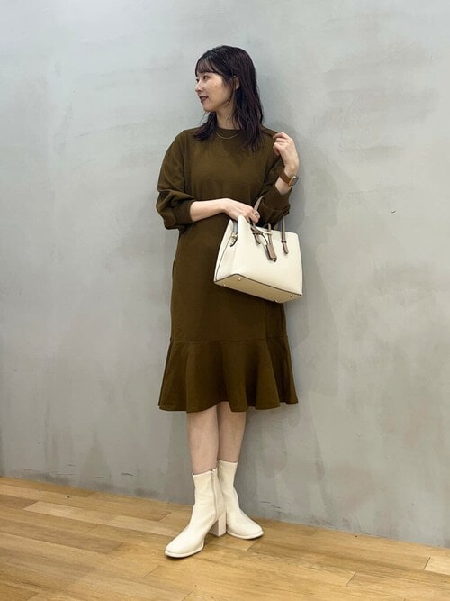 CAVEZIA ROSSO ミニワンピース F F by ROSSO（エフバイロッソ）の「F by ROSSO フラワープリント