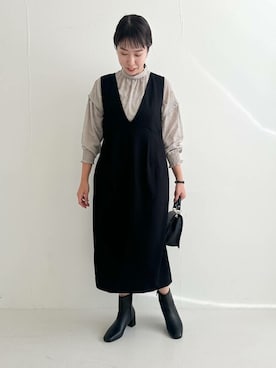 「URBAN RESEARCH ROSSO WOMEN（アーバンリサーチ　ロッソ）のアイテム（ブーツ）」を使った、ROSSO WOMENさん（レディース・161cm）の冬コーディネート