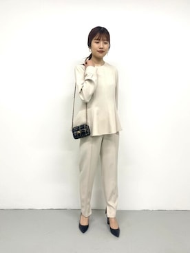 「入園式」｜「アイテム（セットアップ）」を使った、ROSSO WOMENさん（レディース・164cm）の冬コーディネート