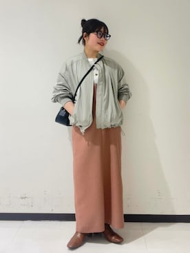 「URBAN RESEARCH ROSSO」｜「アイテム（アクセサリー）」を使った、ROSSO WOMENさん（レディース・152cm）の冬コーディネート