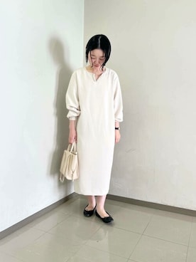 「アーバンリサーチ」｜「アイテム（ノーカラージャケット）」を使った、ROSSO WOMENさん（レディース・153cm）の春コーディネート