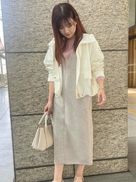 「URBAN RESEARCH ROSSO」｜「アイテム（ブルゾン）」を使った、ROSSO WOMENさん（レディース・163cm）の春コーディネート