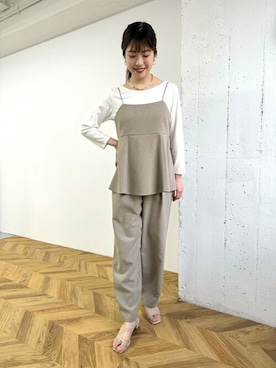 「アーバンリサーチ」｜「アイテム（セットアップ）」を使った、ROSSO WOMENさん（レディース・164cm）の春コーディネート