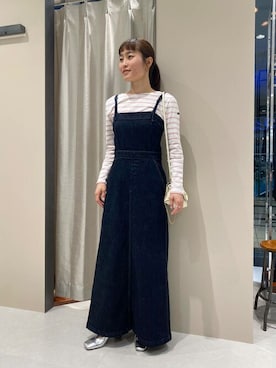 「Lee（リー）のアイテム（ワンピース）」を使った、ROSSO WOMENさん（レディース・158cm）の春コーディネート