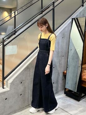 「Lee（リー）のアイテム（ワンピース）」を使った、ROSSO WOMENさん（レディース・157cm）の春コーディネート