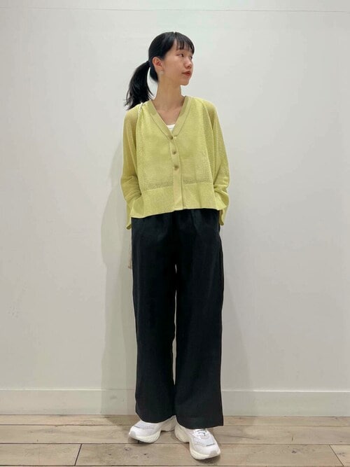 ROSSO ショートメッシュカーディガン ホワイト 美品 セール】メッシュラメショートカーディガン（カーディガン