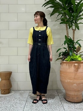 「Lee（リー）のアイテム（ワンピース）」を使った、ROSSO WOMENさん（レディース・158cm）の春コーディネート