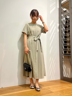「アーバンリサーチ」｜「アイテム（バレエシューズ）」を使った、ROSSO WOMENさん（レディース・151cm）の春コーディネート
