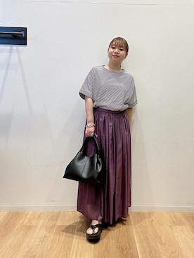 「URBAN RESEARCH ROSSO」｜「アイテム（アクセサリー）」を使った、ROSSO WOMENさん（レディース・150cm）の春コーディネート