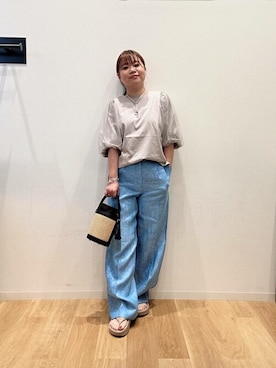 「URBAN RESEARCH ROSSO」｜「アイテム（アクセサリー）」を使った、ROSSO WOMENさん（レディース・150cm）の春コーディネート