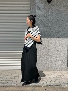 「Lee（リー）のアイテム（ワンピース）」を使った、ROSSO WOMENさん（レディース・154cm）の夏コーディネート