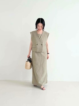 「URBAN RESEARCH ROSSO」｜「アイテム（アクセサリー）」を使った、ROSSO WOMENさん（レディース・153cm）の夏コーディネート