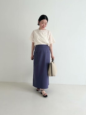「URBAN RESEARCH ROSSO WOMEN（アーバンリサーチ　ロッソ）のアイテム（サンダル）」を使った、ROSSO WOMENさん（レディース・153cm）の夏コーディネート
