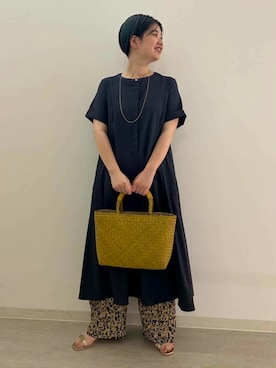 「URBAN RESEARCH ROSSO」｜「アイテム（アクセサリー）」を使った、ROSSO WOMENさん（レディース・156cm）の夏コーディネート