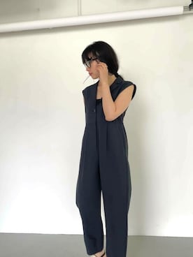 「URBAN RESEARCH ROSSO」｜「アイテム（オールインワン・サロペット）」を使った、ROSSO WOMENさん（レディース・164cm）の夏コーディネート