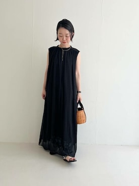 「URBAN RESEARCH ROSSO」｜「アイテム（アクセサリー）」を使った、ROSSO WOMENさん（レディース・153cm）の夏コーディネート