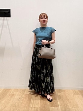 「URBAN RESEARCH ROSSO」｜「アイテム（アクセサリー）」を使った、ROSSO WOMENさん（レディース・150cm）の夏コーディネート