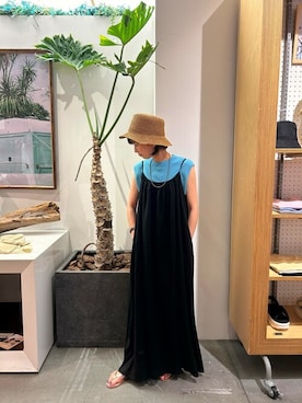 「ノースリーブニット」｜「アイテム（ワンピース/ドレス）」を使った、ROSSO WOMENさん（レディース・156cm）の夏コーディネート